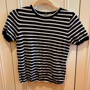 Zara blue white striped sweater. Size small